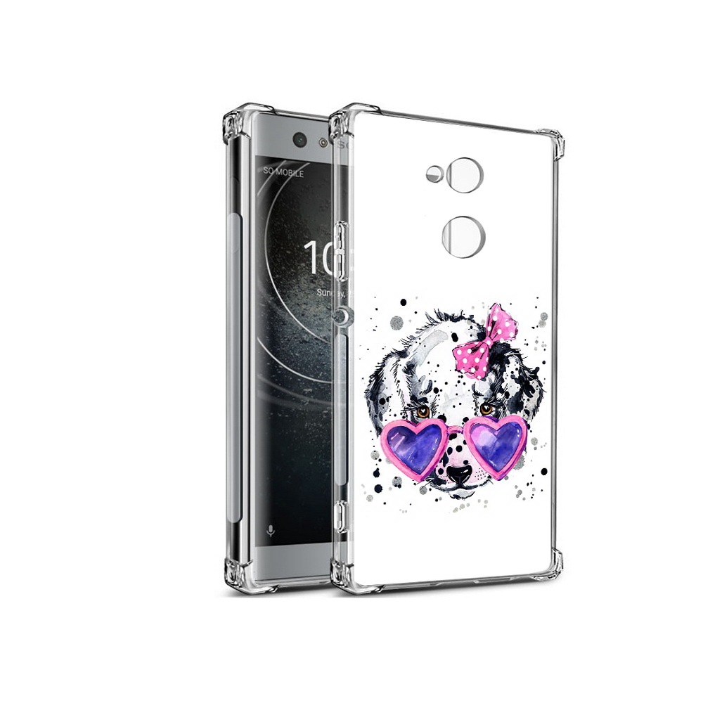 

Чехол MyPads Tocco для Sony Xperia XA2 долматинец в очках (PT99627.238.337), Прозрачный, Tocco