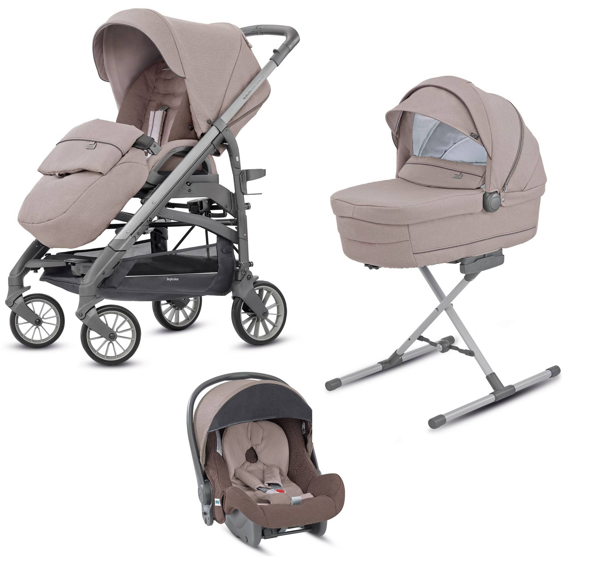 

Коляска 4 в 1 Inglesina Trilogy System Quattro Alpaca Beige
