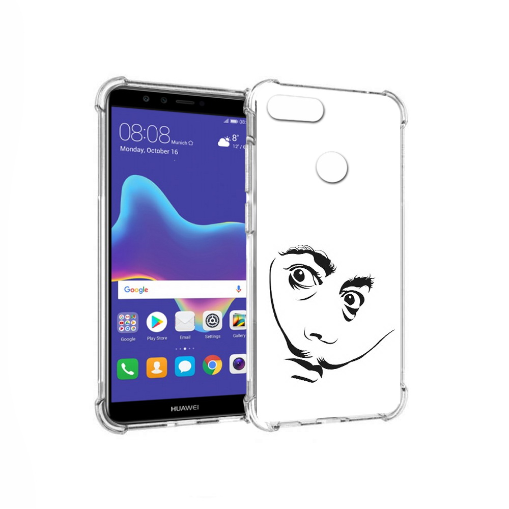 

Чехол MyPads Tocco для Huawei Enjoy 8 Plus мужчина с длинными усами (PT108787.33.487), Прозрачный, Tocco