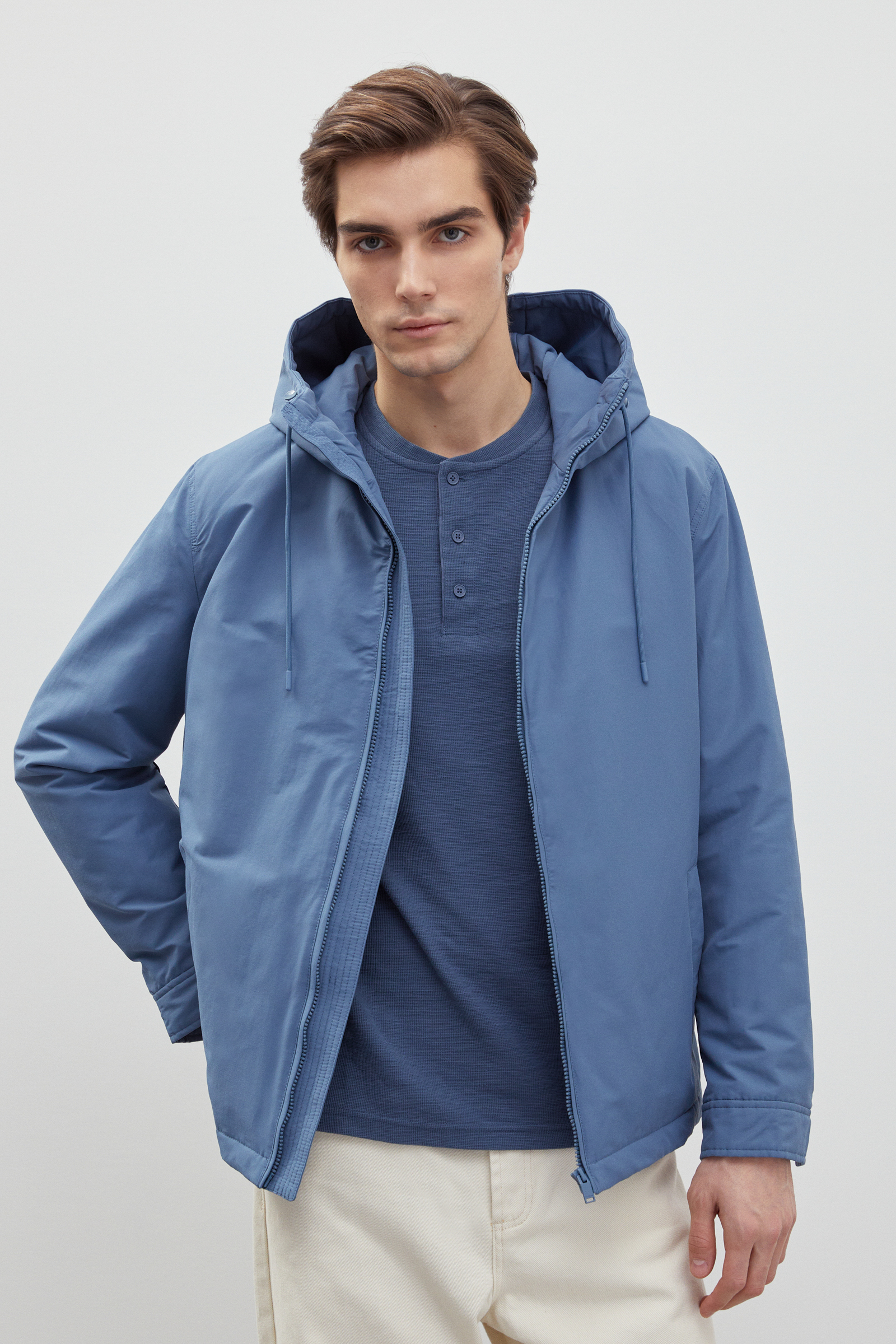 

Куртка мужская Finn Flare FBD21000 голубая 2XL, Голубой, FBD21000