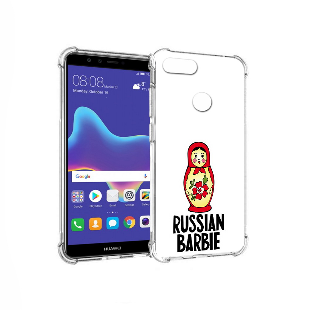 

Чехол MyPads Tocco для Huawei Enjoy 8 Plus матрешка (PT108787.33.459), Прозрачный, Tocco