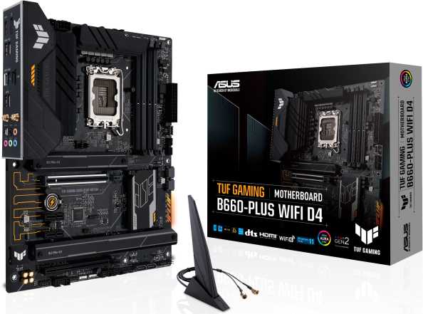 

Материнская плата ASUS TUF GAMING B660-Plus WiFi D4, TUF GAMING B660-Plus WiFi D4