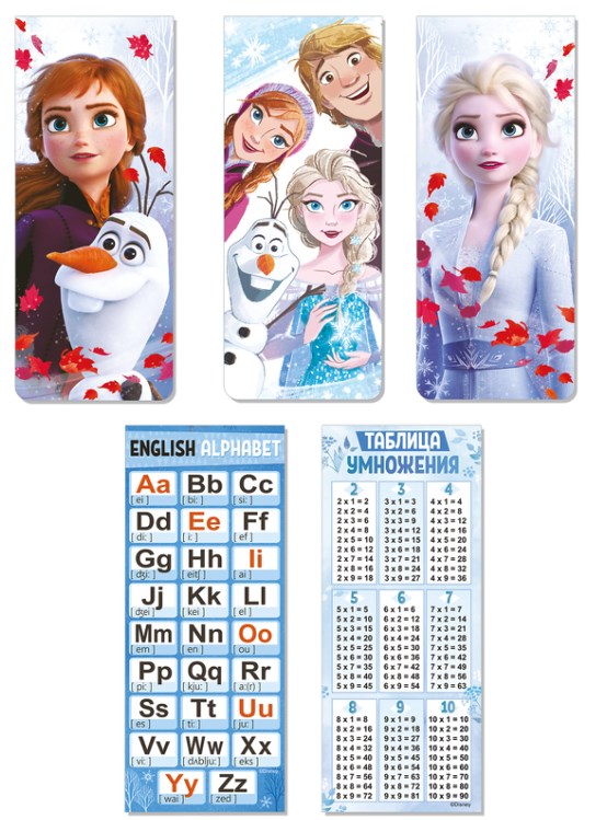 

Набор магнитных закладок Disney. Холодное сердце, 5 штук