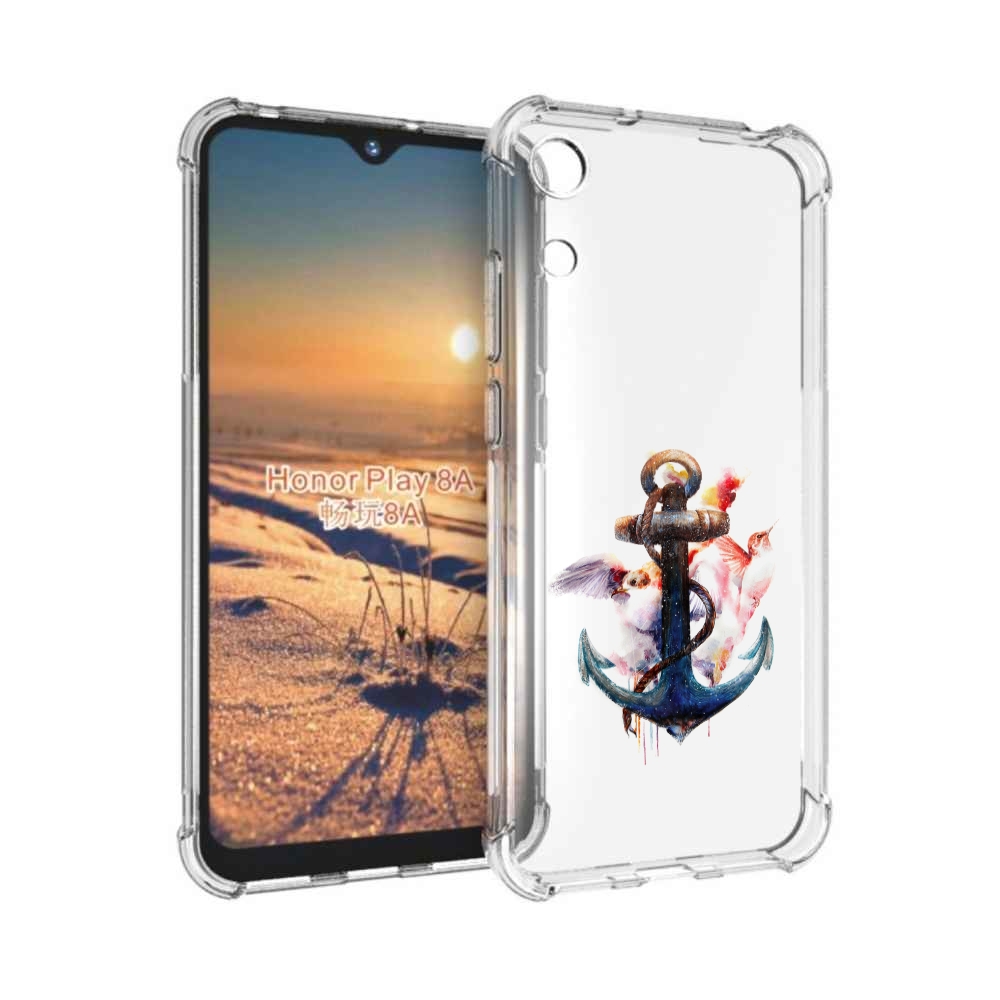

Чехол бампер MyPads якорь с птицами для Honor 8A., Прозрачный, Tocco
