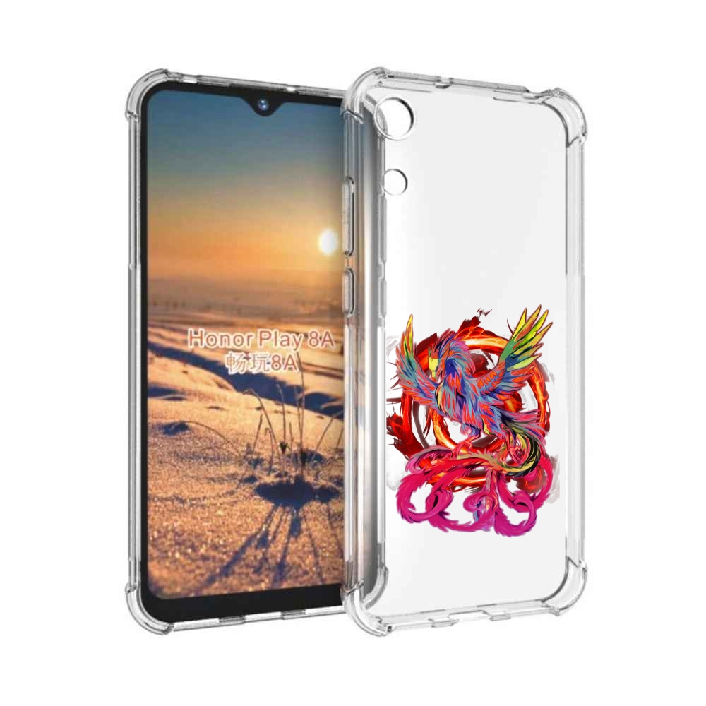 

Чехол бампер MyPads красочный феникс для Honor 8A., Прозрачный, Tocco
