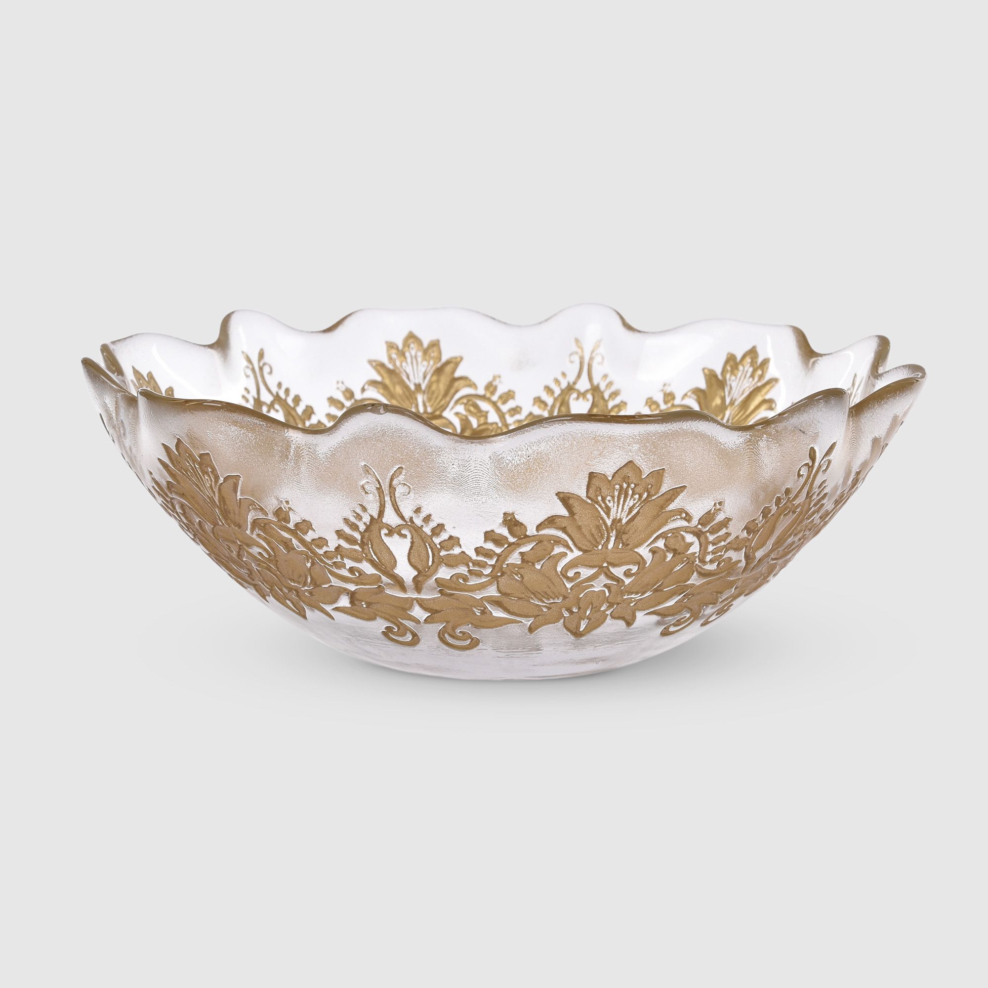 

Салатник Efe Glass золотистый 15 см