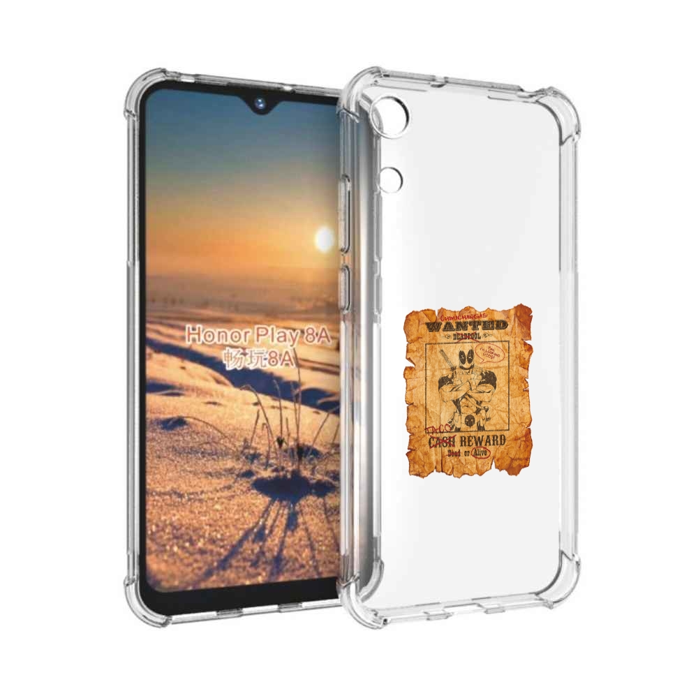 

Чехол бампер MyPads дедпул для Honor 8A., Прозрачный, Tocco