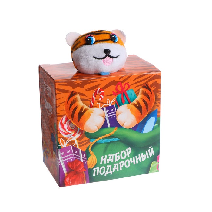 фото Мягкая игрушка milo toys тигренок с книжкой и раскрасками 14 см