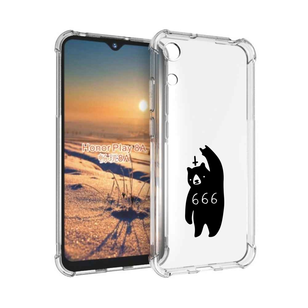 

Чехол бампер MyPads медведь 666 для Honor 8A., Прозрачный, Tocco