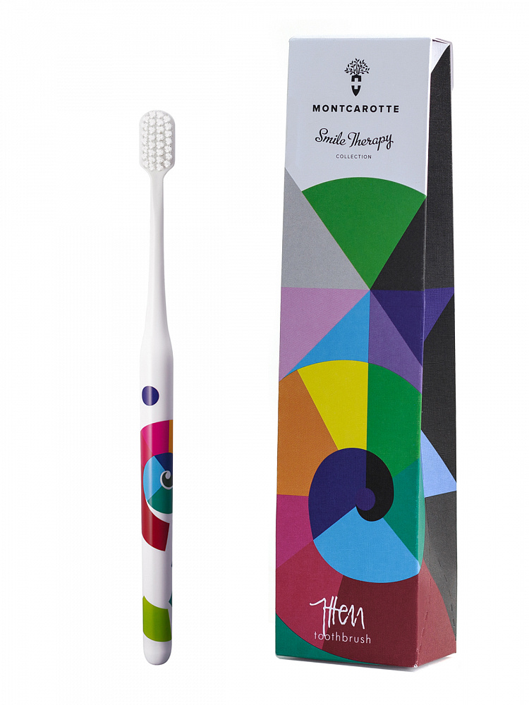 Зубная щетка MontCarotte Abstraction Brush Collection Itten Toothbrush 1 шт shires aubrion блузка без рукавов для соревнований l белый великобритания