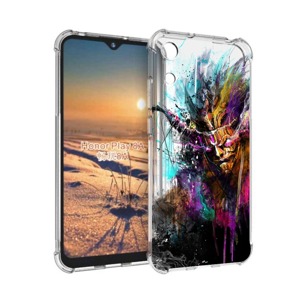 

Чехол бампер MyPads яркий дьявол для Honor 8A., Прозрачный, Tocco