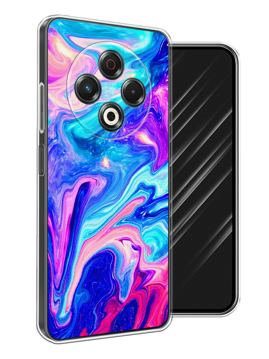 

Чехол Awog на Tecno Spark 30 "Потеки краски", Розовый, 309150-1