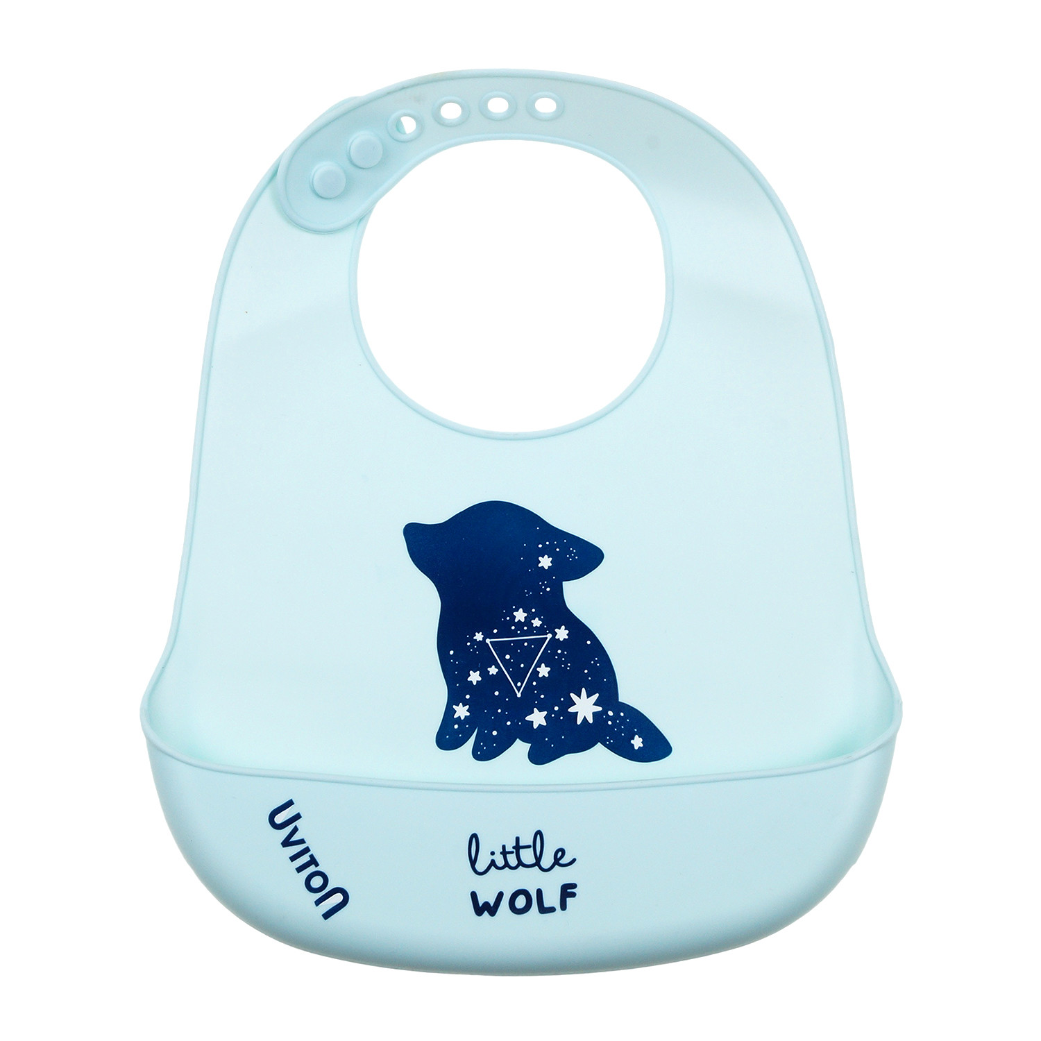 

Силиконовый нагрудник Uviton Wolf (синий)