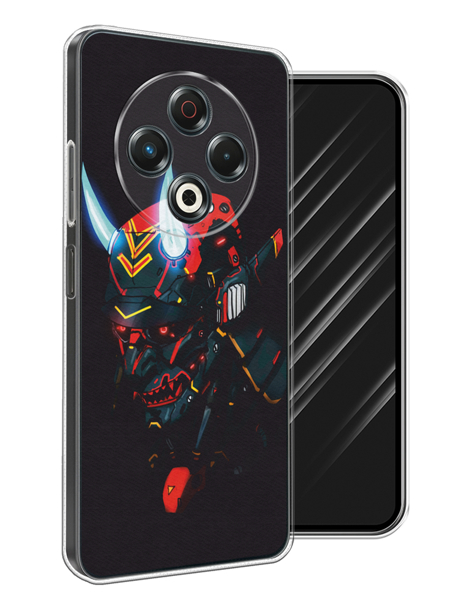 

Чехол Awog на Tecno Spark 30 "Неоновый самурай", Черный;красный;голубой, 309150-1