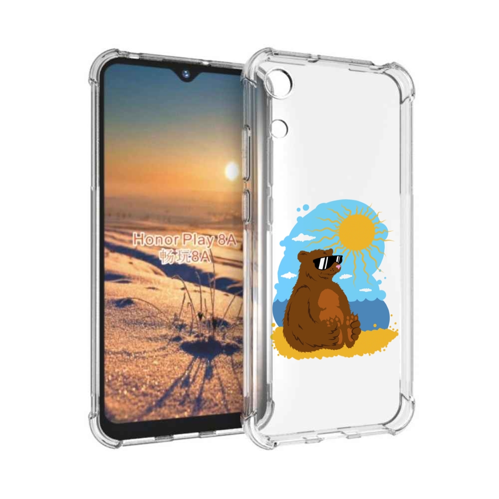 

Чехол бампер MyPads медведь на чиле для Honor 8A., Прозрачный, Tocco