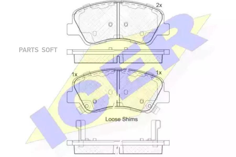 

Колодки Передние Hyundai Solaris 10-17 / Kia Rio 11-17 Icer 182035 Icer арт. 182035