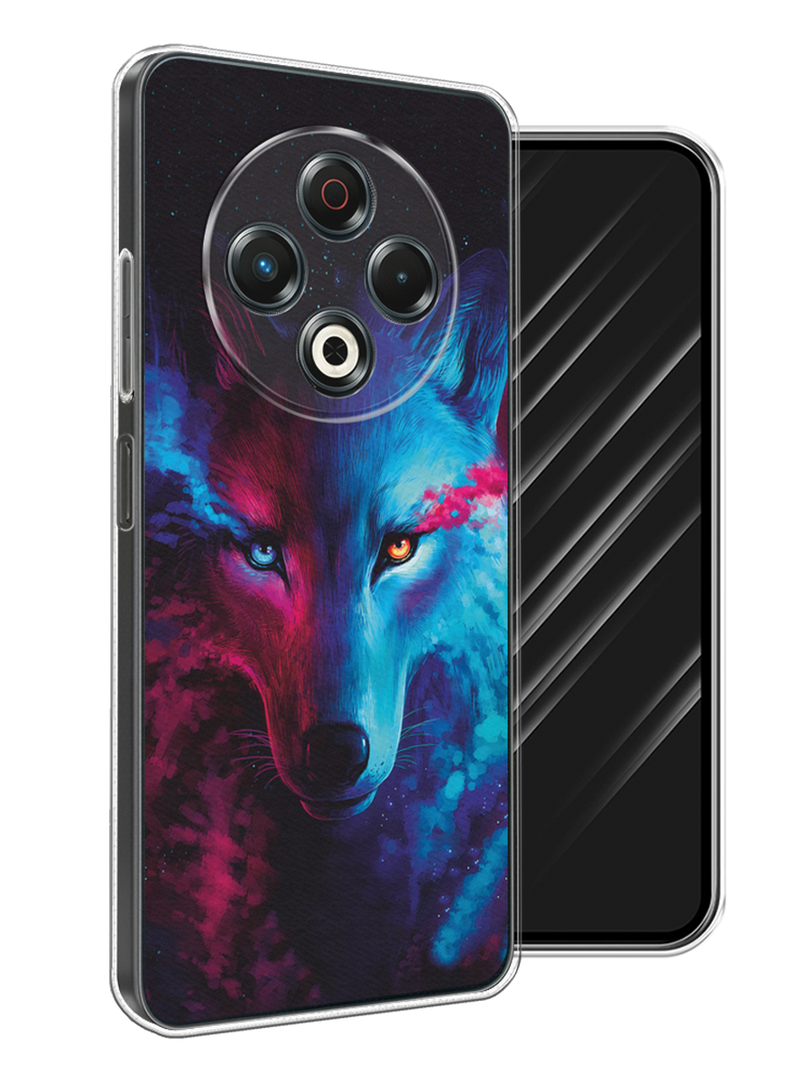 

Чехол Awog на Tecno Spark 30 "Волшебный волк", Голубой;розовый, 309150-1