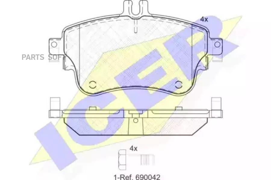 

Колодки Передние Mb A/B-Class (W176/W246) 2012-> Icer 182062 Icer арт. 182062