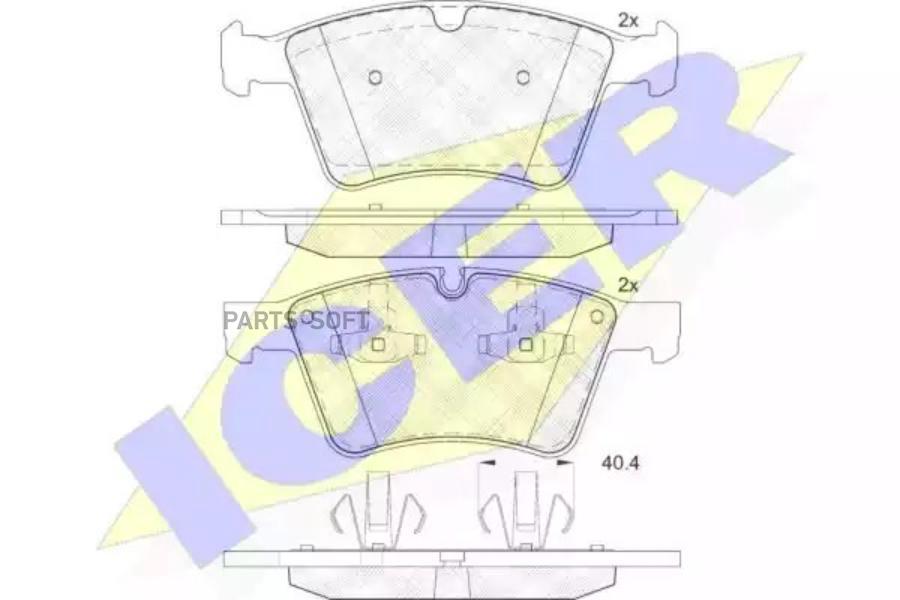 

Колодки Передние Nb W164/W251 Icer 182086 Icer арт. 182086