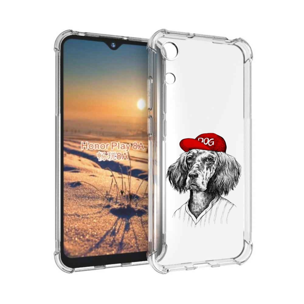 

Чехол бампер MyPads дог для Honor 8A., Прозрачный, Tocco