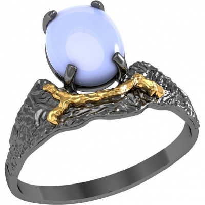 

Кольцо из серебра с лунным камнем р. 17 ПРИВОЛЖСКИЙ ЮВЕЛИР 297777-LN, 297777-LN