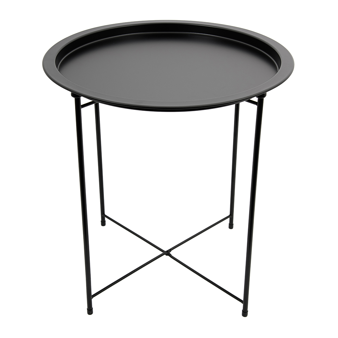 

Org-15 Столик складной металлический, Д470 Ш470 В505, черный, Org-15