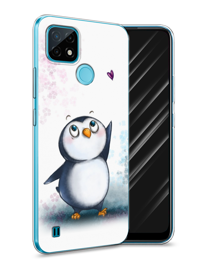 

Чехол Awog на Realme C21 "Пингвин и сердечко", Разноцветный, 254950-1
