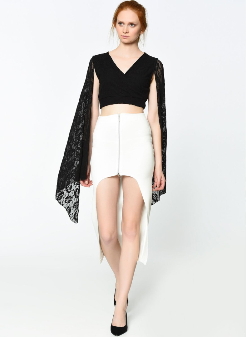 

Юбка женская Sense 117542 белая 38 (товары доставляются из-за рубежа), 117542