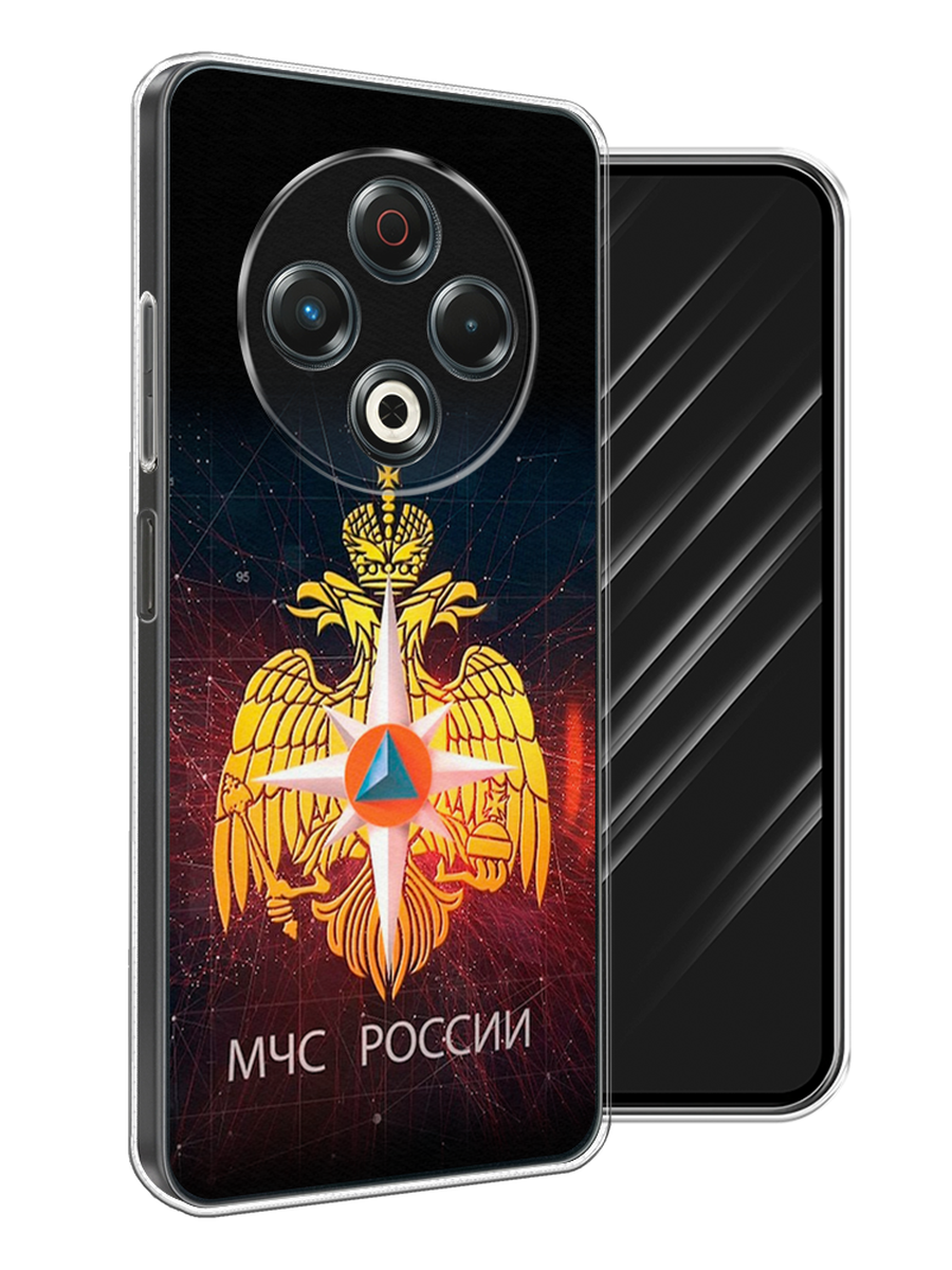 

Чехол Awog на Tecno Spark 30 "МЧС России", Черный;желтый;красный, 309150-1
