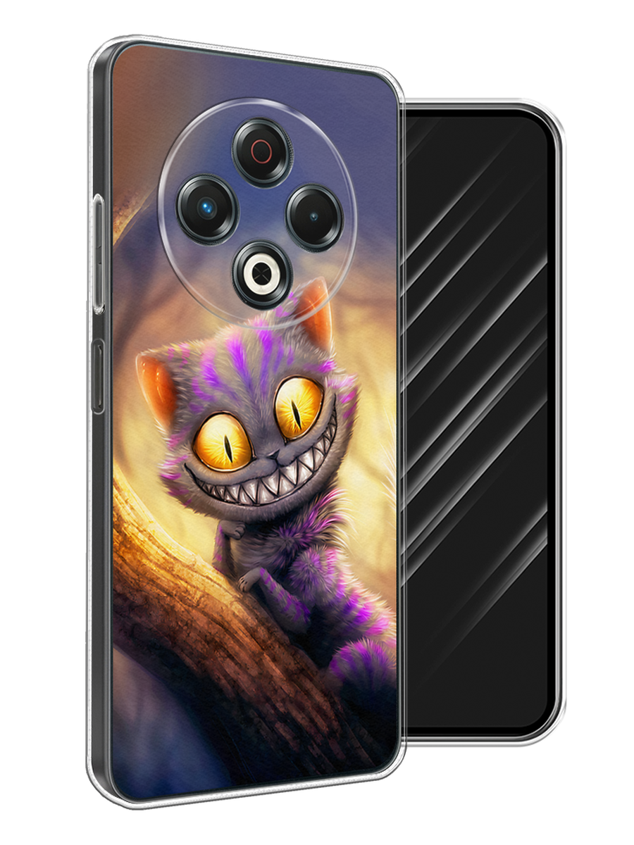 

Чехол Awog на Tecno Spark 30 "Cheshire Cat", Фиолетовый;желтый, 309150-1