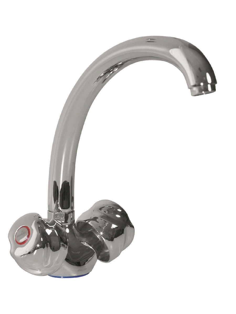 

Смеситель для кухни 1/2 кер. MIXLINE ML01-03 без подводки, Серебристый