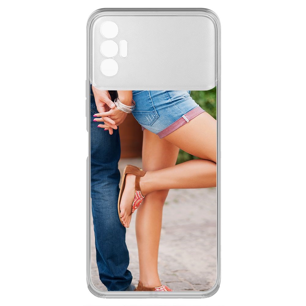 фото Чехол-накладка krutoff clear case босоножки женские для tecno spark 8p