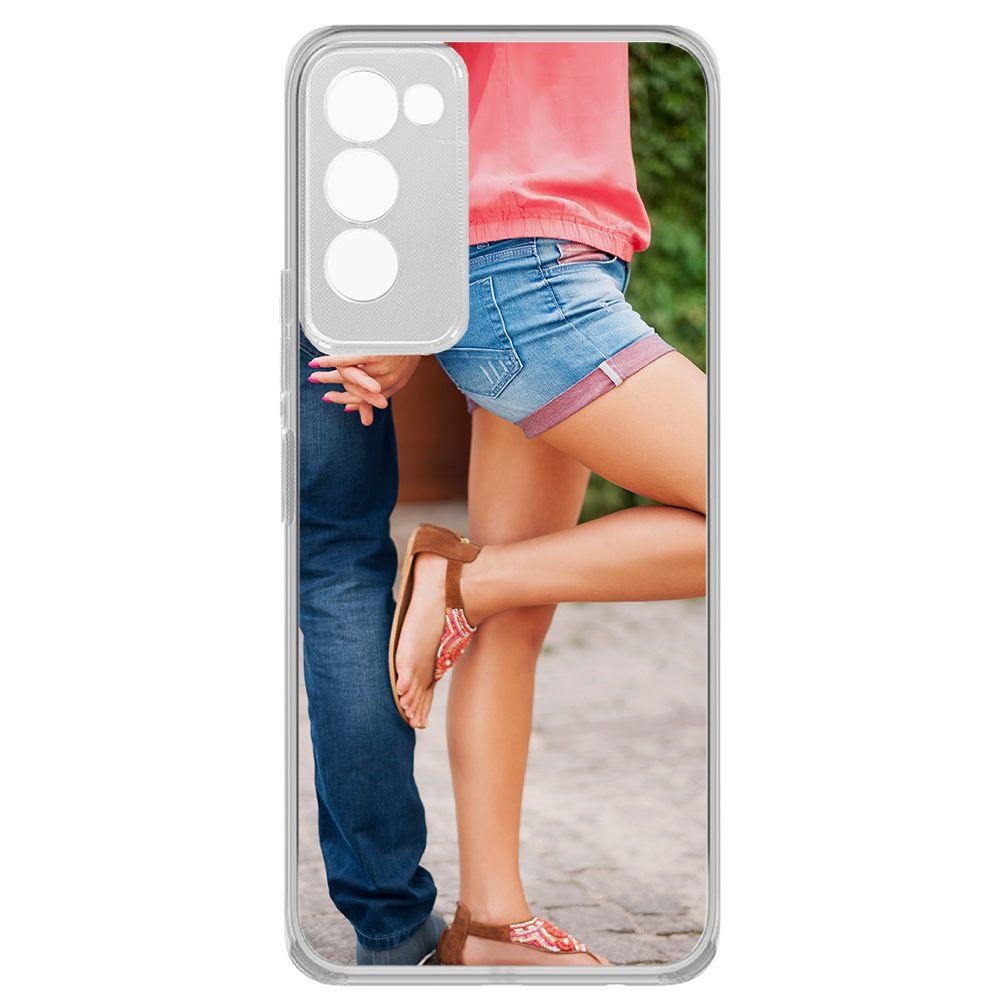 фото Чехол-накладка krutoff clear case босоножки женские для tecno camon 18p