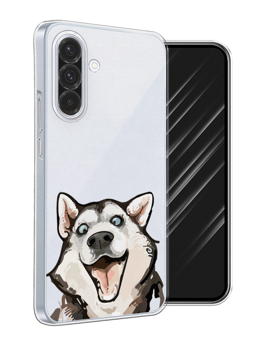 

Чехол Awog на Samsung Galaxy A36 5G "Радостный хаски", Белый;голубой;черный, 2110650-1