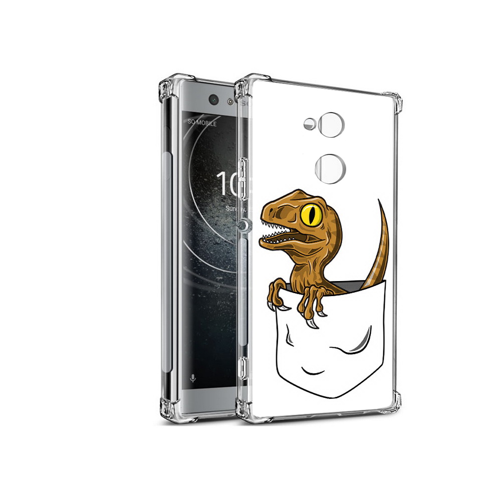

Чехол MyPads Tocco для Sony Xperia XA2 динозавр в кармане (PT99627.238.327), Прозрачный, Tocco