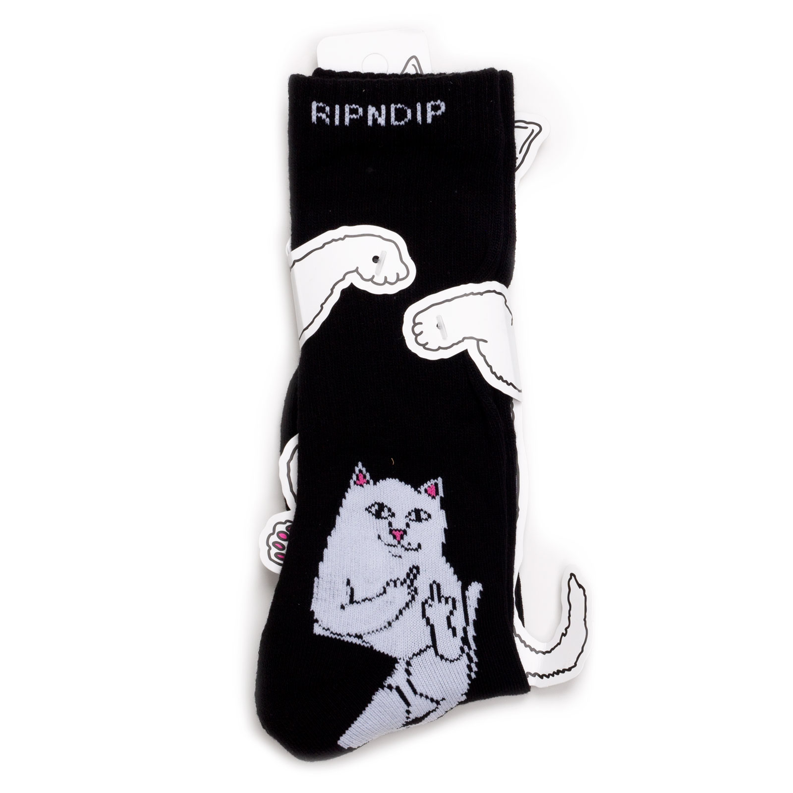 Носки унисекс Ripndip Lord Nermal черные one size