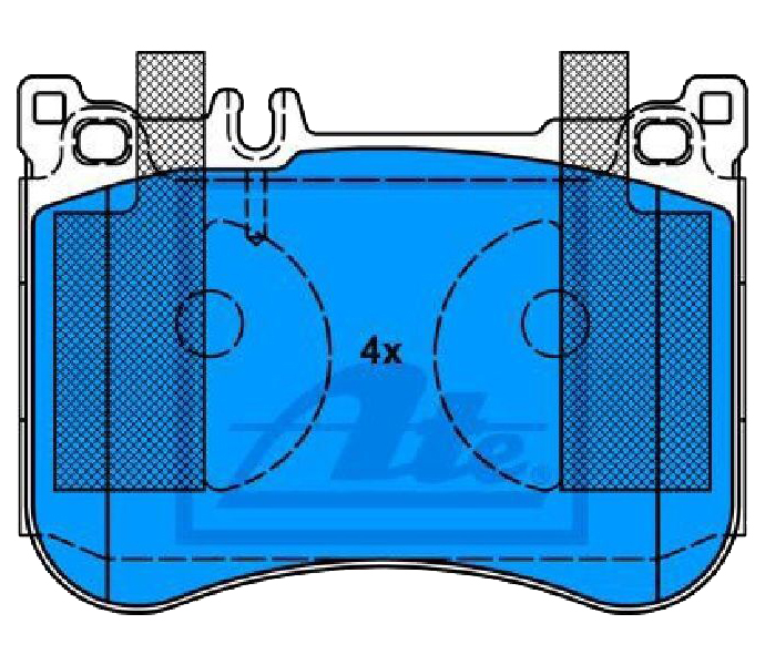 

Тормозные колодки ATE передние 13046048702