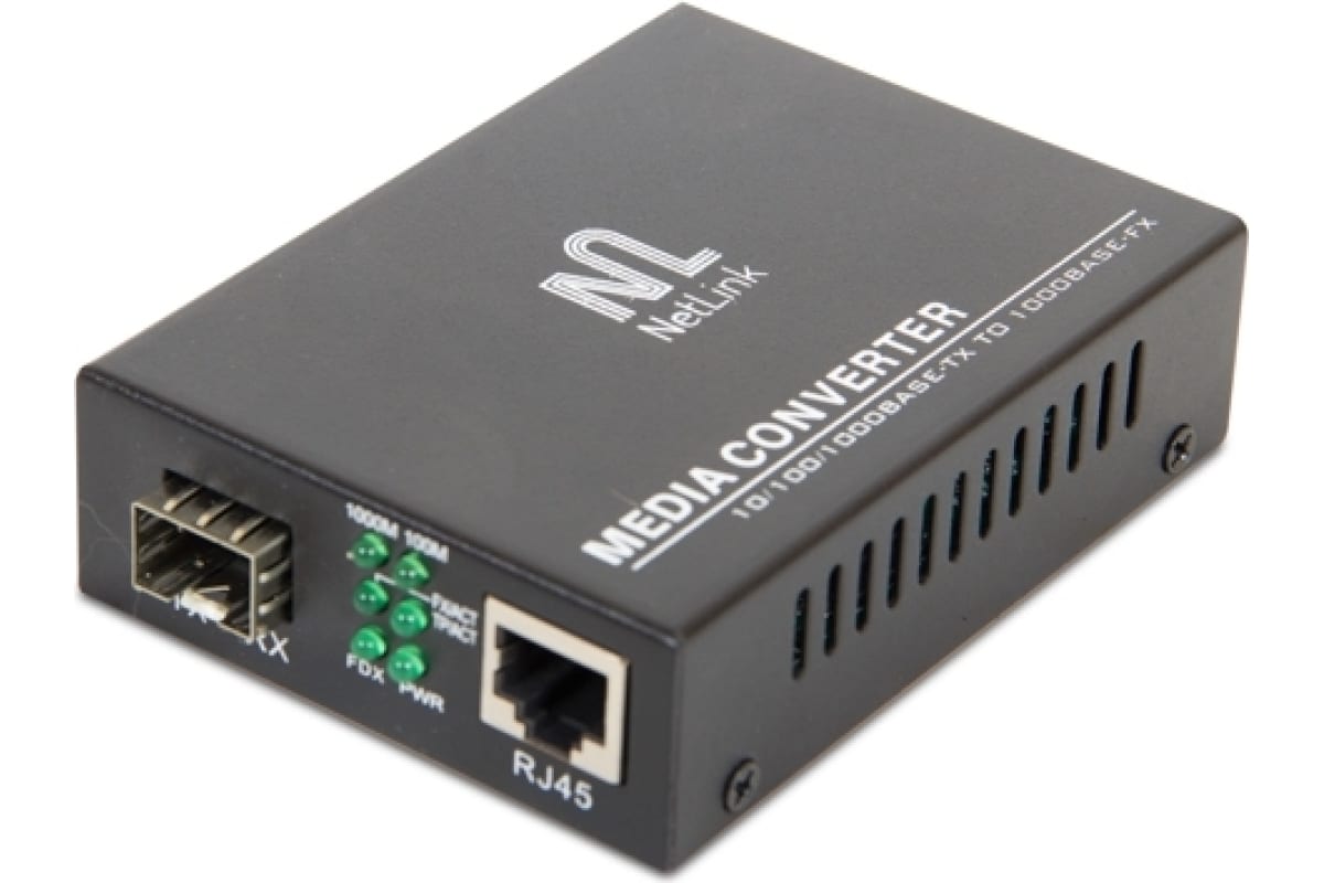 

Медиаконвертер Netlink, Черный