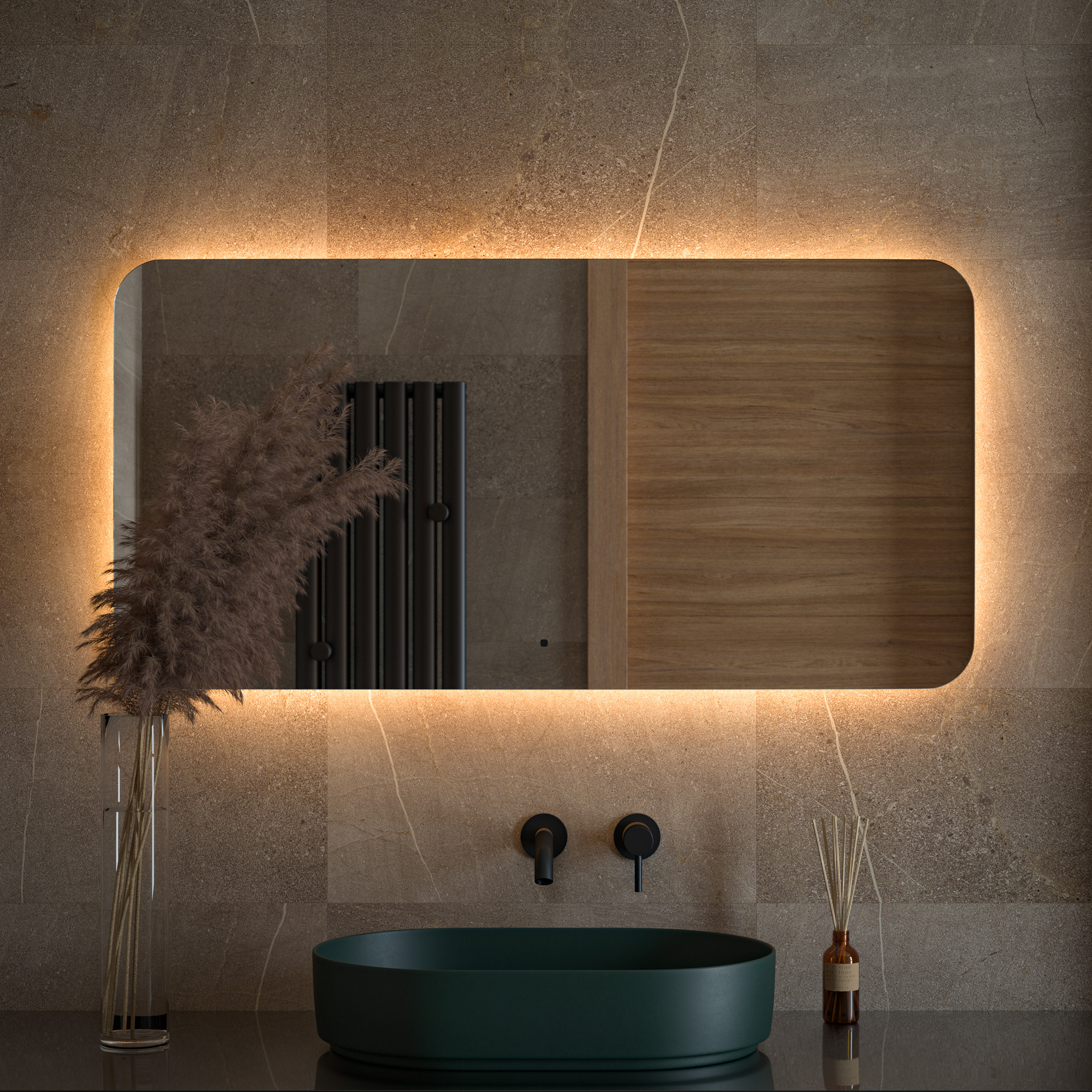 

Зеркало Defesto OPTI DF 2818RH с LED-подсветкой настенное 120x60см, DF 2818RH