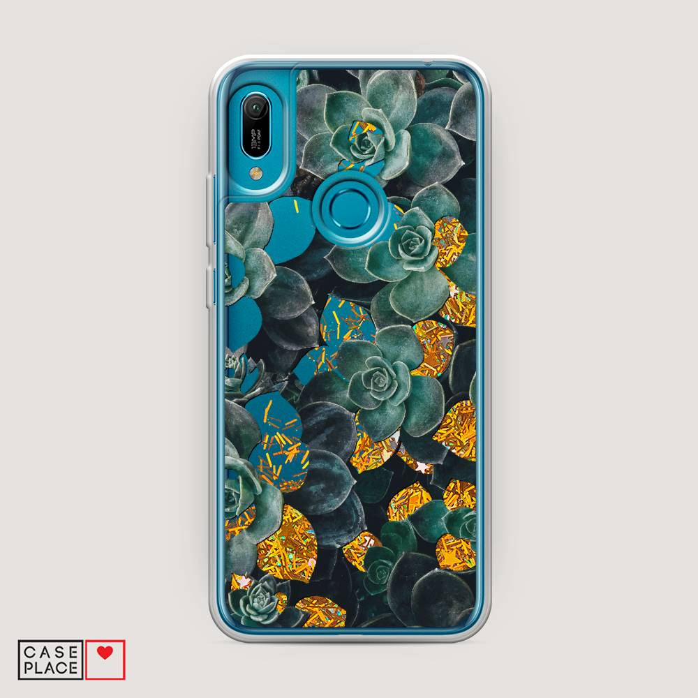 

Чехол Awog на Huawei Y6 2019 "Сукуленты цветные", Зеленый, 68690-1