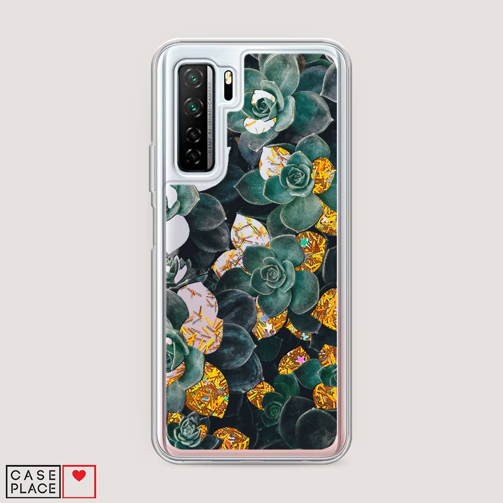 

Чехол Awog на Huawei P40 lite 5G "Сукуленты цветные", Зеленый, 6103090-1