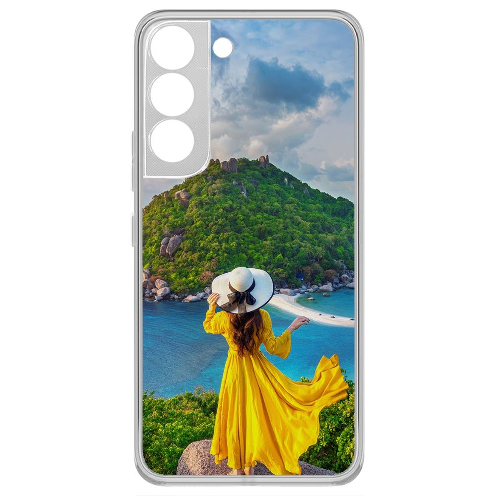 

Чехол-накладка Krutoff Clear Case Платье летнее женское для Samsung Galaxy S22, Прозрачный