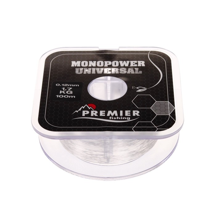 

Леска Preмier Fishing 9661081 диаметр 0.12мм, тест 1.7кг, 100м, прозрачная