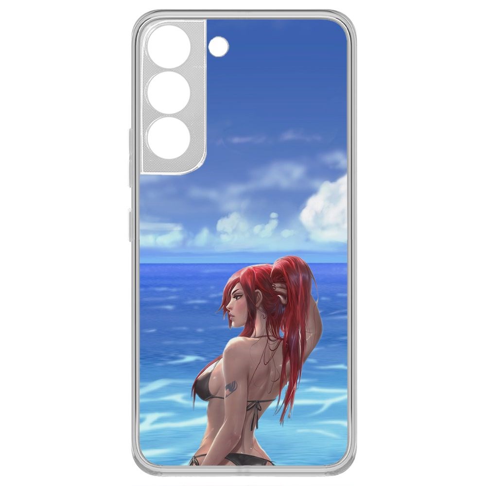 Чехол-накладка Krutoff Clear Case Купальник женский для Samsung Galaxy S22