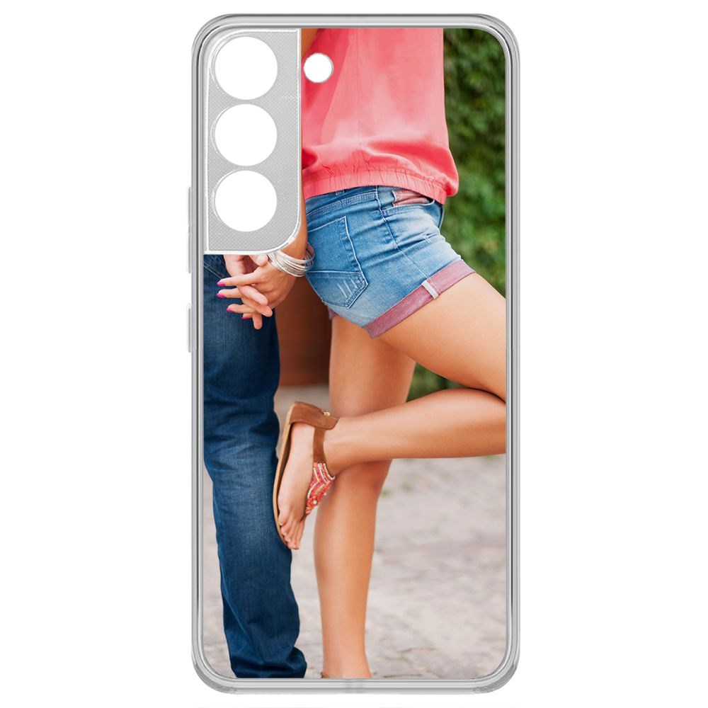 Чехол-накладка Krutoff Clear Case Босоножки женские для Samsung Galaxy S22