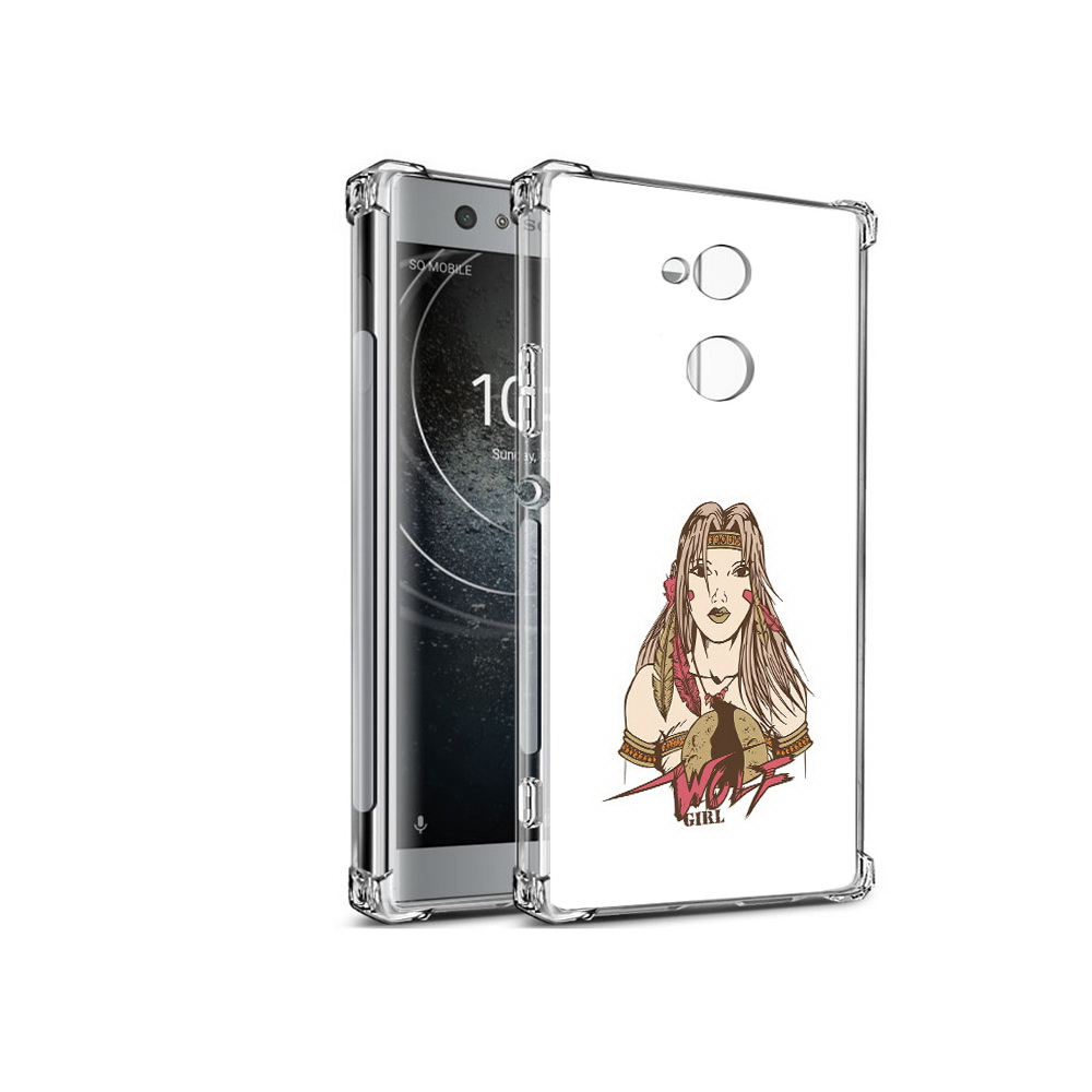 

Чехол MyPads Tocco для Sony Xperia XA2 девушка волк (PT99627.238.306), Прозрачный, Tocco