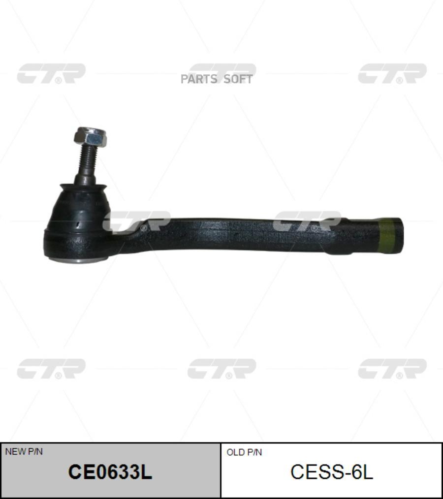 

CTR CE0633L Наконечник рул.тяги (старый арт. CESS-6L) 1шт