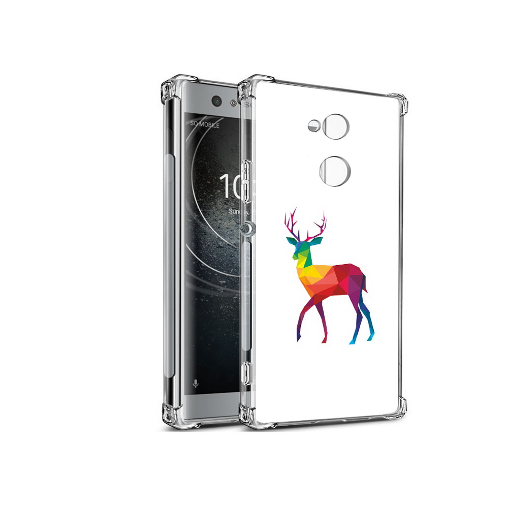 

Чехол MyPads Tocco для Sony Xperia XA2 геометрический олень (PT99627.238.286), Прозрачный, Tocco