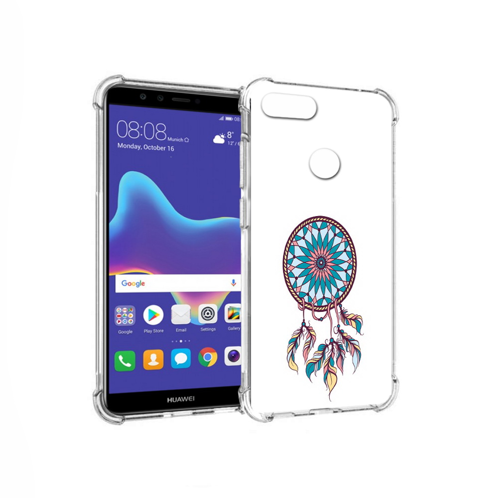 

Чехол MyPads Tocco для Huawei Enjoy 8 Plus ловец снов синий (PT108787.33.443), Прозрачный, Tocco