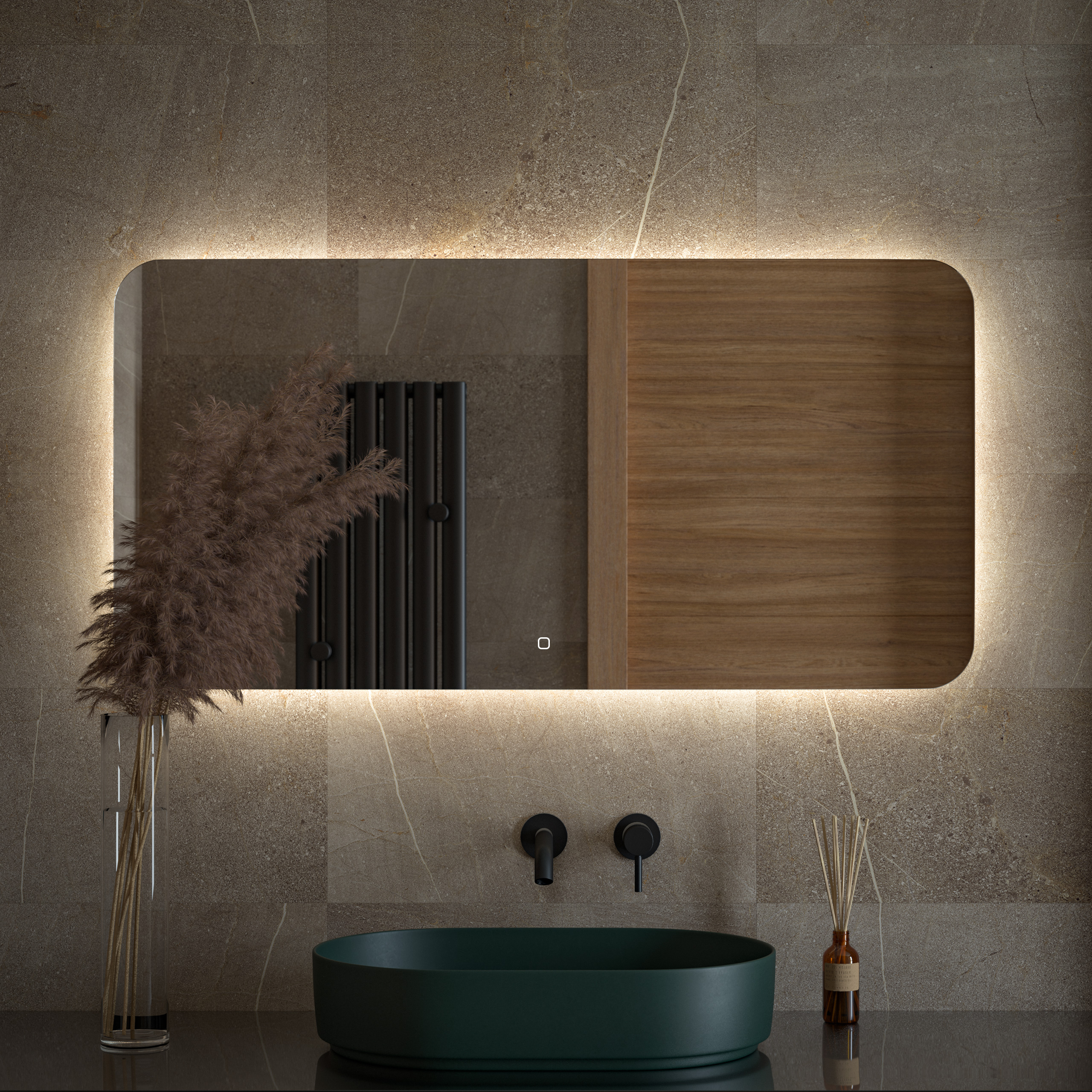

Зеркало Defesto OPTI DF 2808SH с LED-подсветкой настенное 120x60см, DF 2808SH